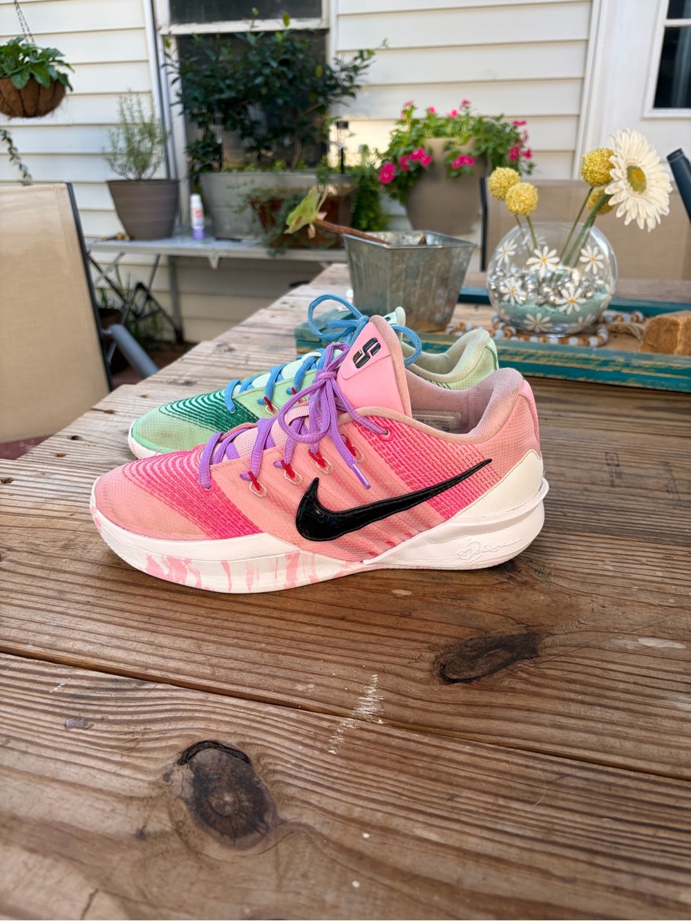 Nike Sabrina 3 Radiant Basketball Shoes Pink Green Women’s 8 107548-900